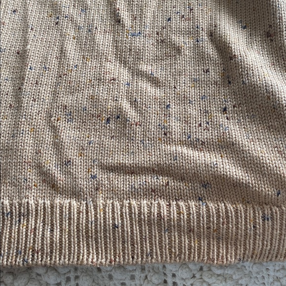 Oversized Fair Isle Sweater in Camel Confetti - Picture 7 of 8